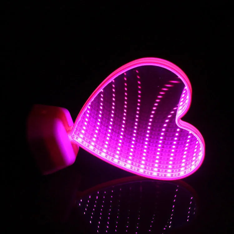 Double-sided rose red LED love tunnel light measuring 16cm wide with plastic construction