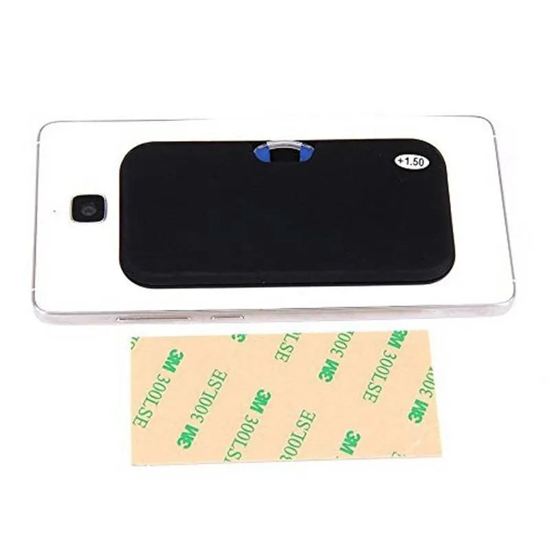 Unisex legless nose clip reading glasses attached to mobile phone, with ultra-thin case, six frame colours available