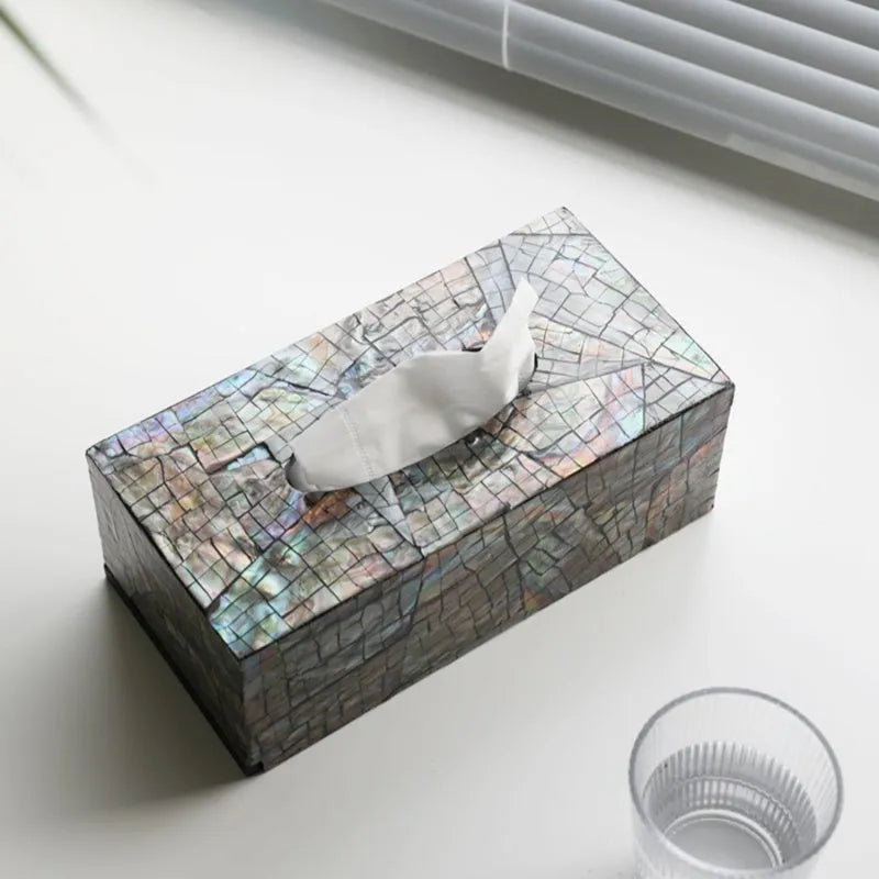 Black shell storage box with removable organisation in rectangular and square options