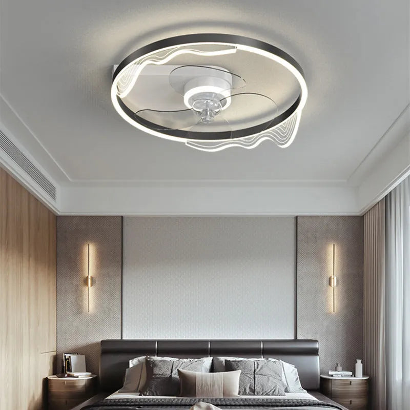 Nordic modern ceiling fan light fitting for a child's bedroom in one of seven available colours.