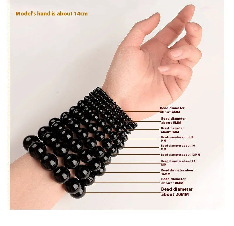 Natural smokey violet Hetian jade beaded bracelet with straight-cut 8x9mm polished beads.