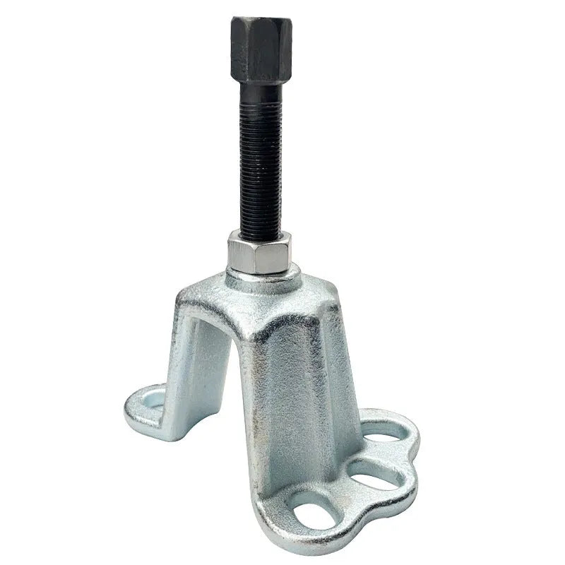 Chrome vanadium steel brake drum removal tool showing three hub puller styles for different vehicles