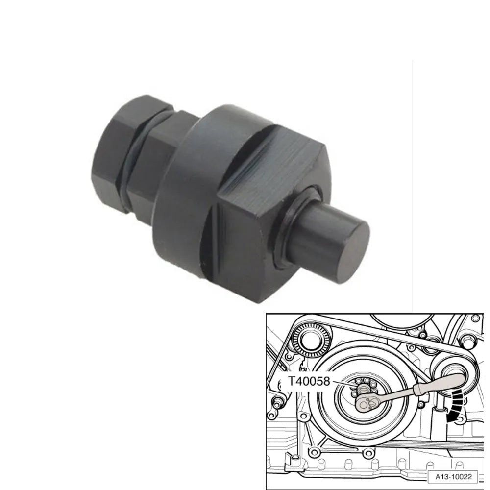 Aodi T40058 crankshaft rotating sleeve timing tool adapter for engine repair