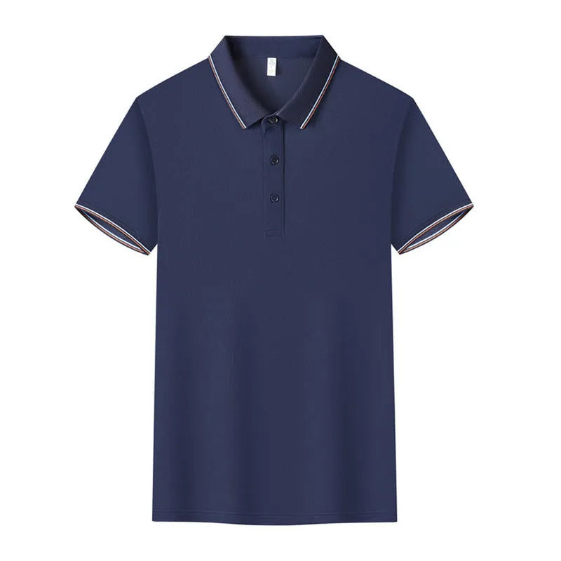 Men and women lapel polo shirt overalls in loose fit short sleeve Tencel blend summer top available in multiple colours