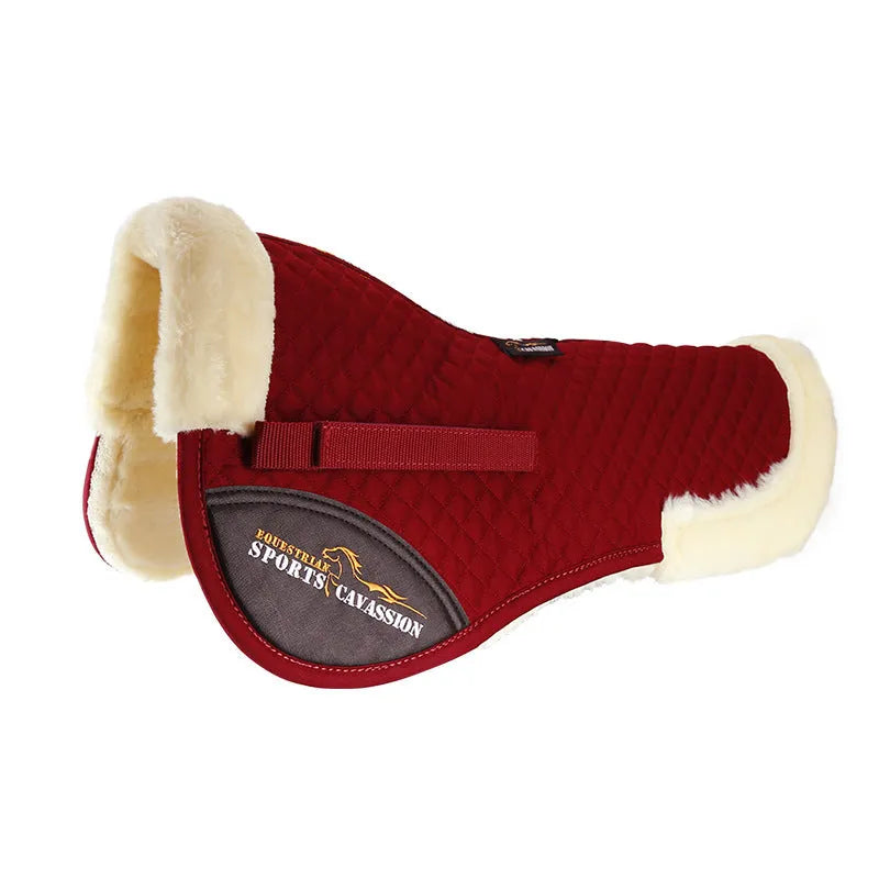 Riding shock absorption balance wool pad in multiple colours for waist protection during equestrian and cycling