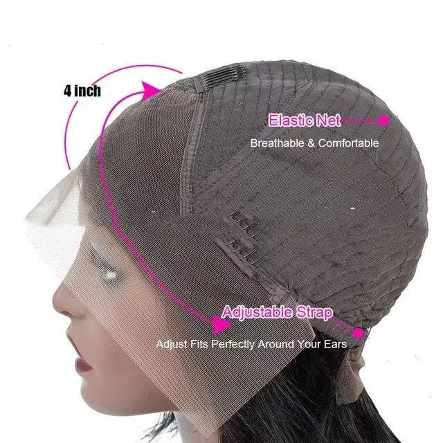 Real human hair lace headgear with 4x4 lace front in Star Fashion style