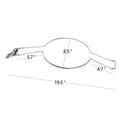 Brown chrome-plated car hat stand made from iron for interior vehicle storage