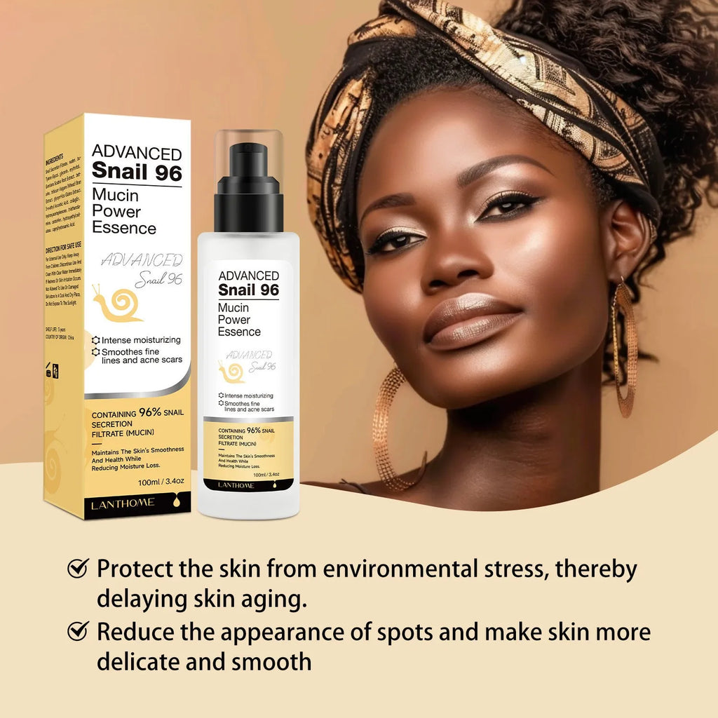 Snail Snail Serum moisturising essence liquid in a 100ml bottle for facial care.