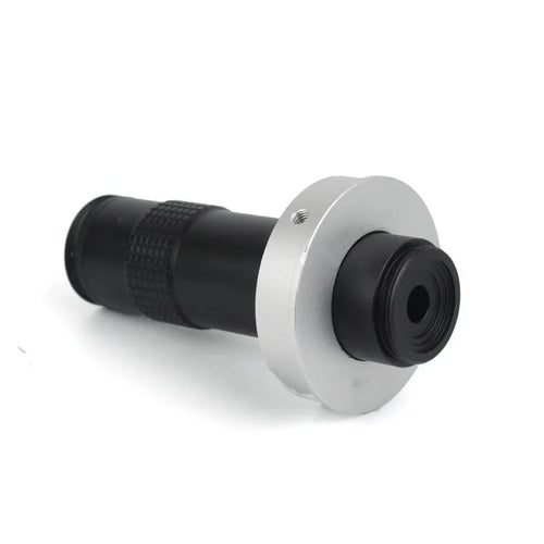 Black industrial camera monocular lens with 30mm diameter and 84mm length