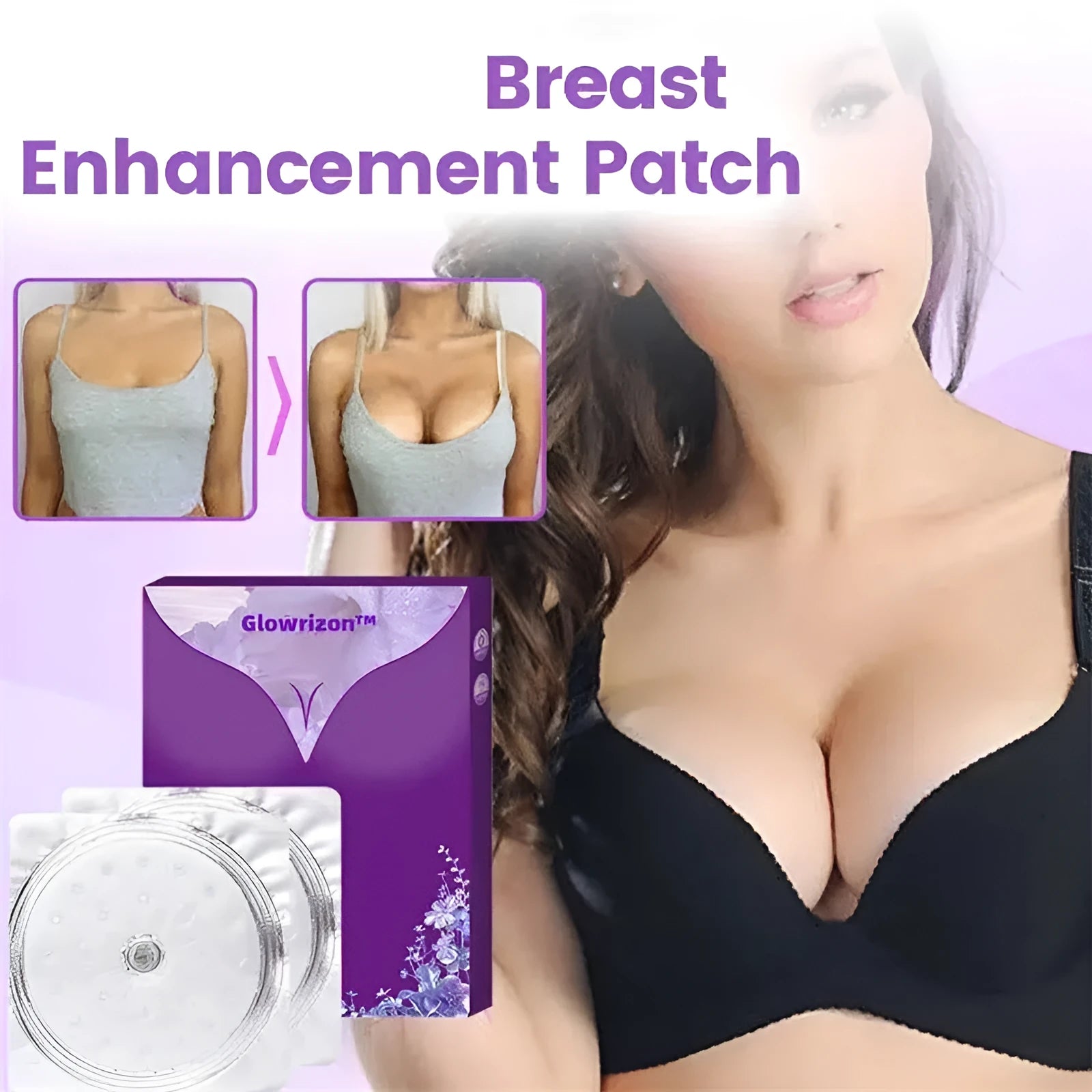 Breast enhancement mask pair for chest tightening and contouring