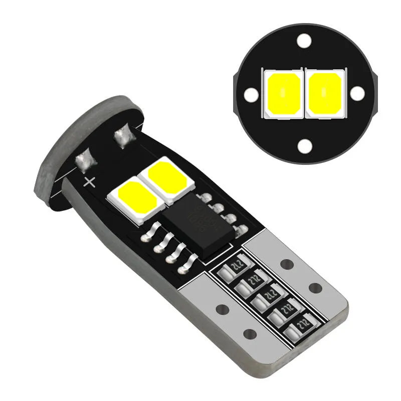 Small 10mm square LED car lamp for vehicle licence plate illumination
