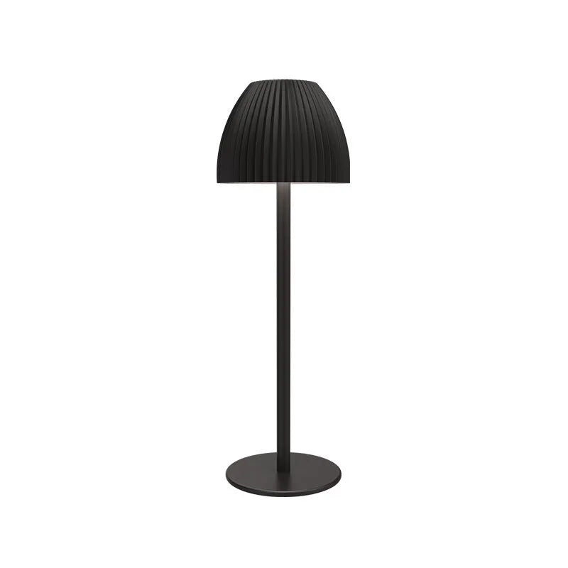 Small dimmable night lamp with Ins pattern in black or white thin round base for bedroom and dining room