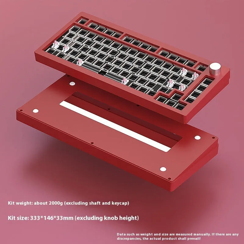 Heiji Snake aluminium mechanical keyboard kit with tools on a desk