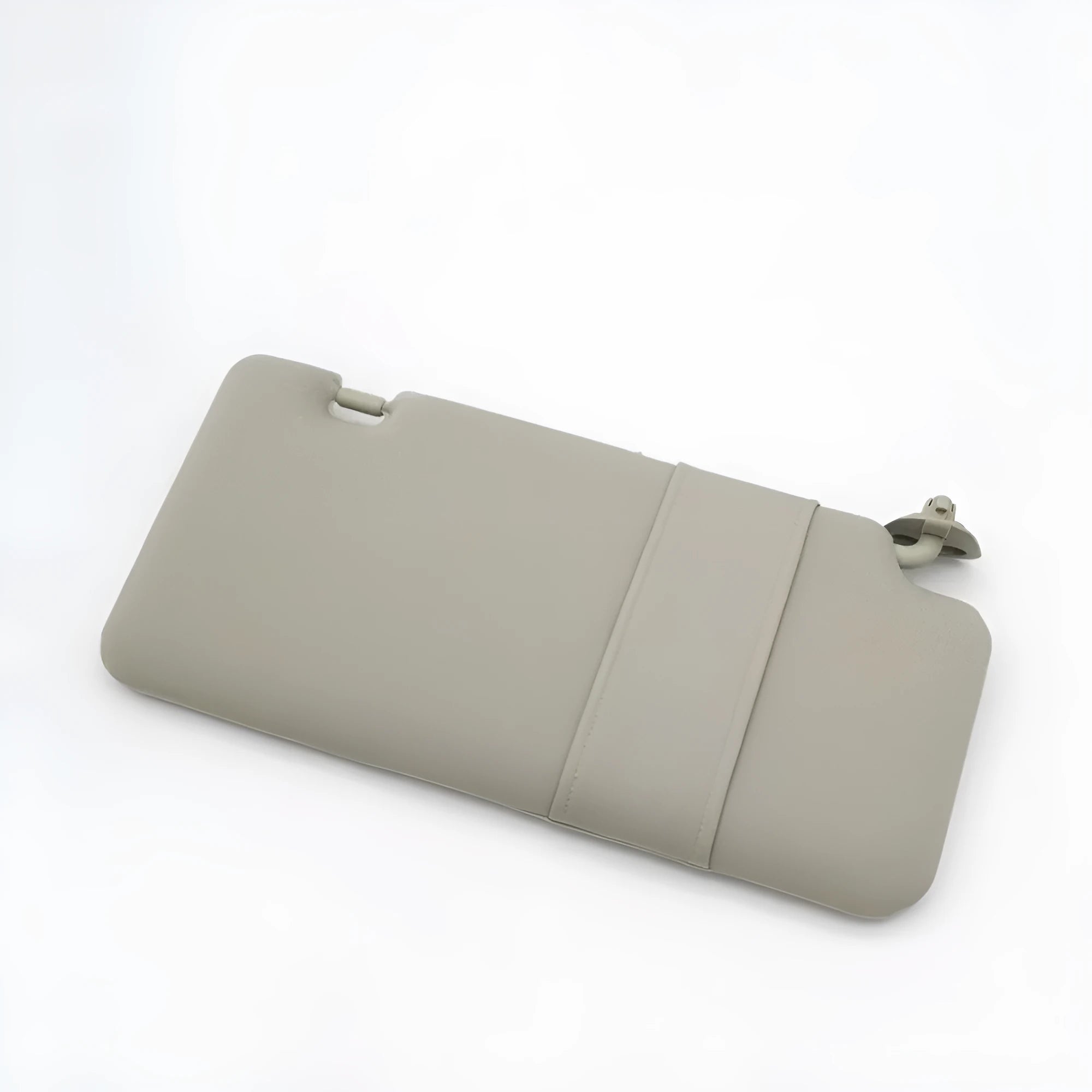 Beige Nissan Lida 2005-2012 sun visor with cosmetic mirror showing 43x23x8 cm dimensions