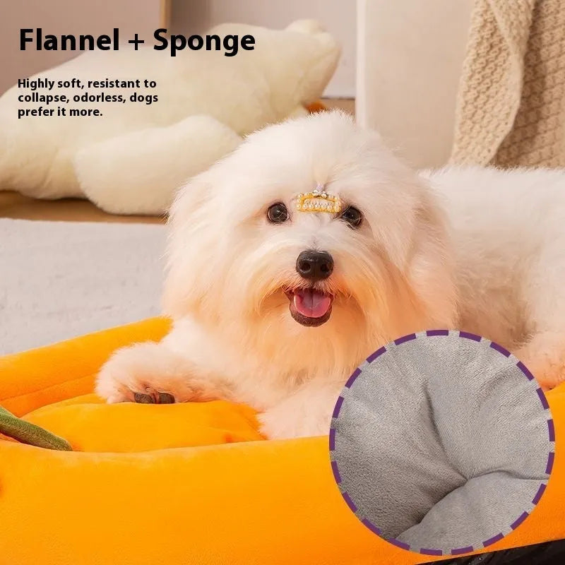 Removable washable dog mat in cloth material showing five size options for dogs up to 29kg