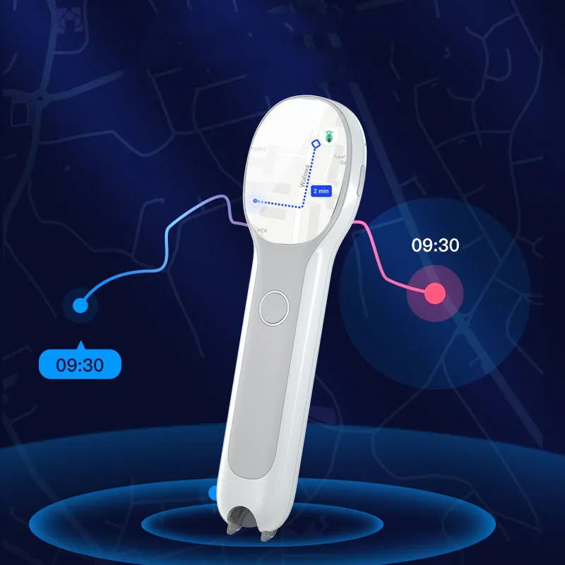 Universal reading pen translation device in white with USB charging cable
