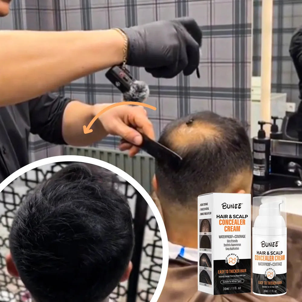 30ml pot of scalp concealer pomade for covering thinning hair and nourishing the scalp.