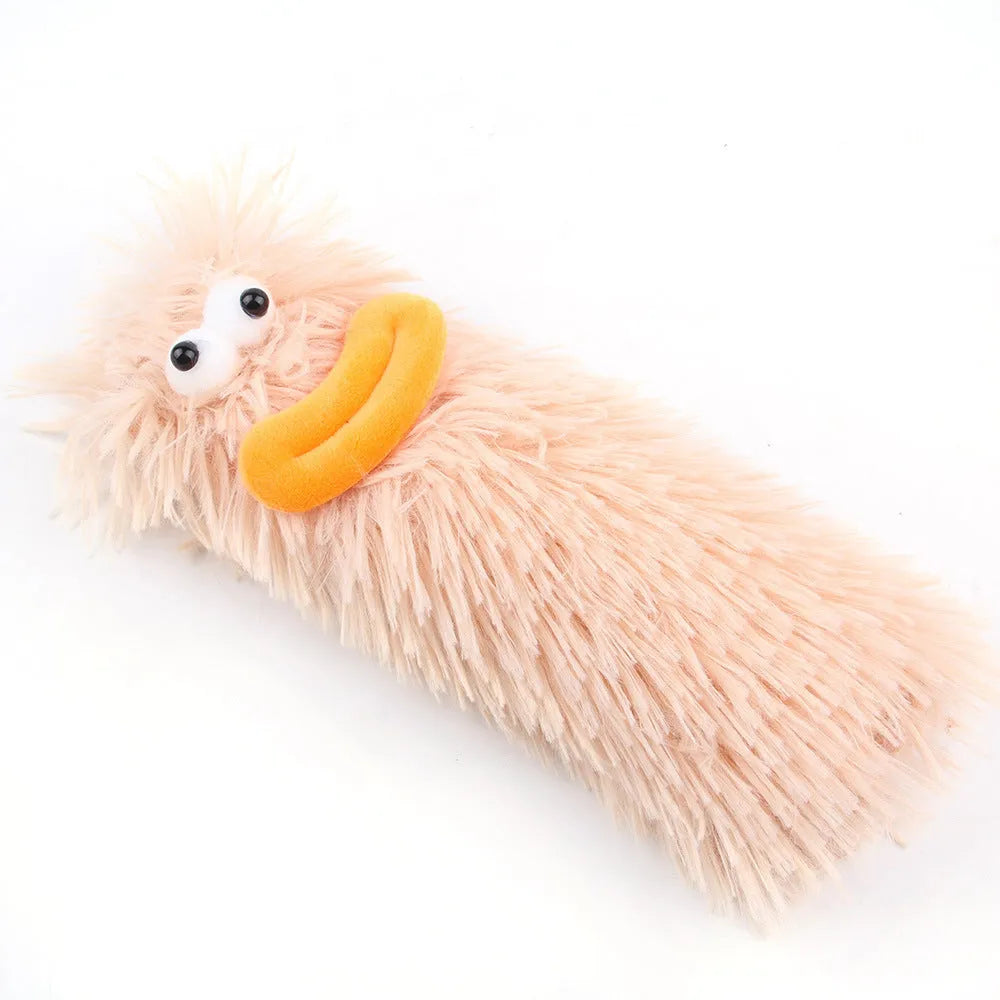 Soft plush cat toy with crinkle sound and catnip stuffing in multiple colour options