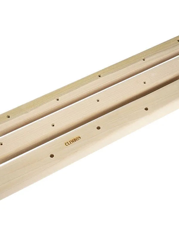 Three wooden fingerboards for grip strength training in different lengths