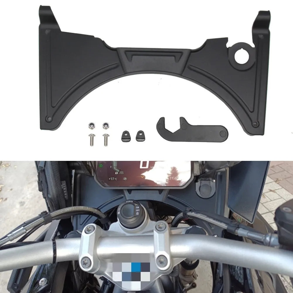 Black motorcycle cockpit bodywork fairing for BMW R1250GS and R1200GS LC adventure bikes