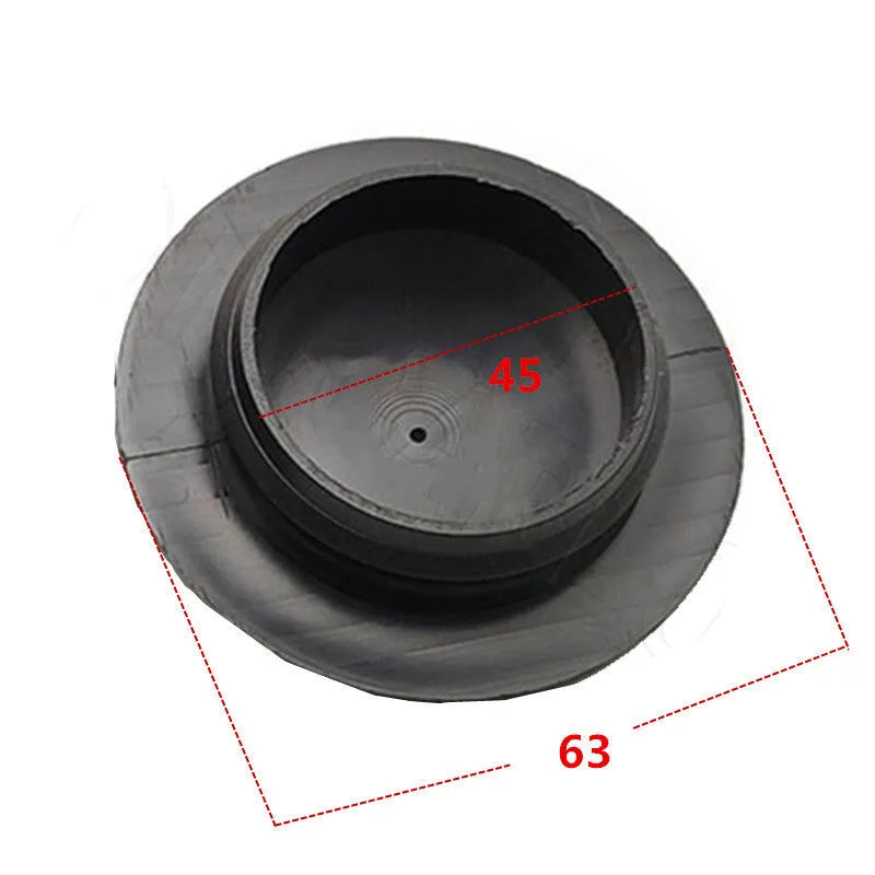 Nissan shock-absorbing trim cover top rubber decompression dust-proof cover 54330-ED000 black plastic for Versa Tiida Latio C11 2007-2011 14 grams 1pc 2pcs option