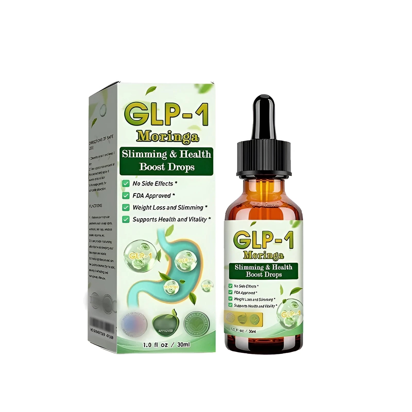 Body Supplements 30ml energy formula dietary supplement bottle