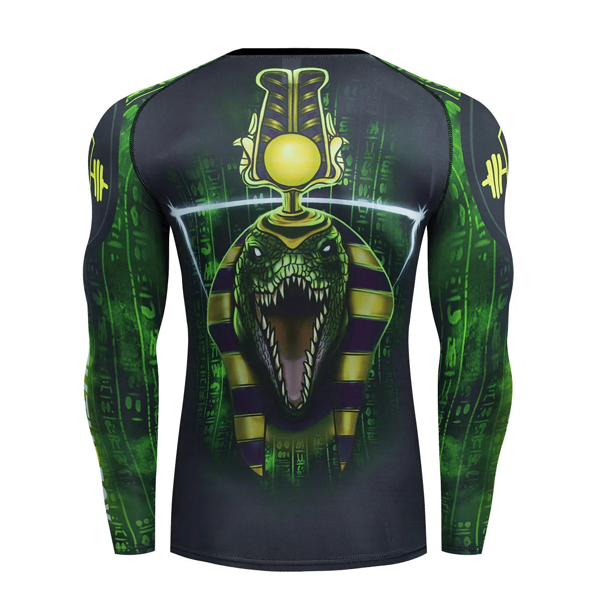 Men's slim-fit sports suit with printing pattern and stretch fabric for athletic activities