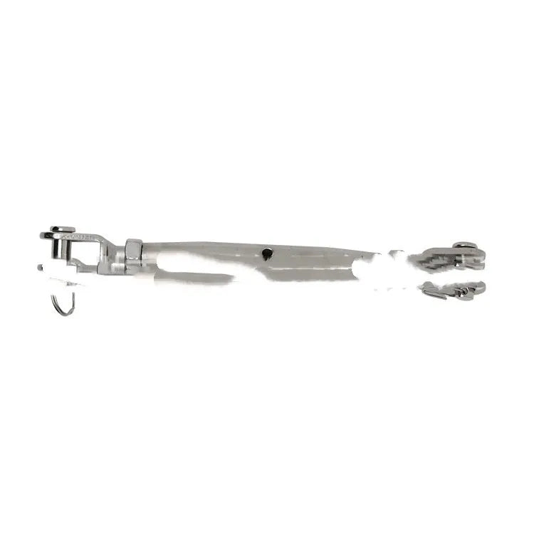 XYL Ziptreck 10 metre pulley slide rope kit with handle, safety retractor, and alloy steel hardware