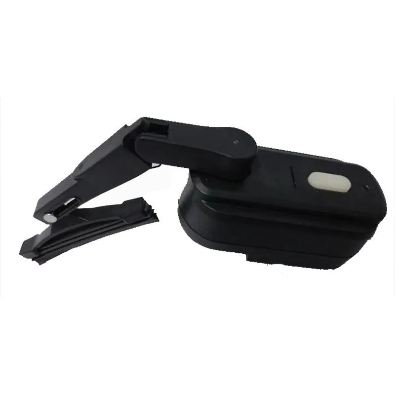 Black 65mm plastic wiper blade with 800mA motor for motorcycle helmet installation