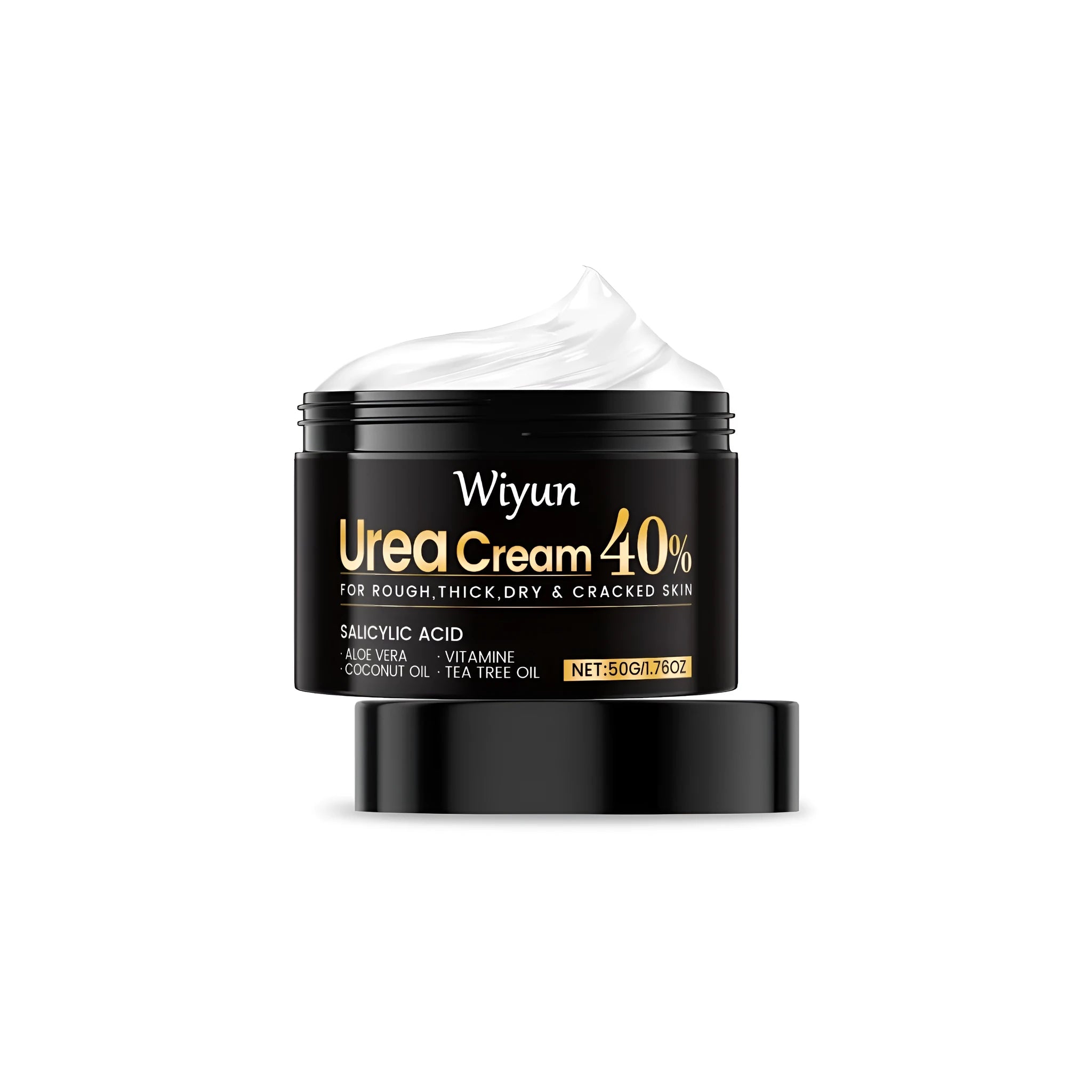 50g tube of urea cream for hands and feet treatment with 10% urea and salicylic acid