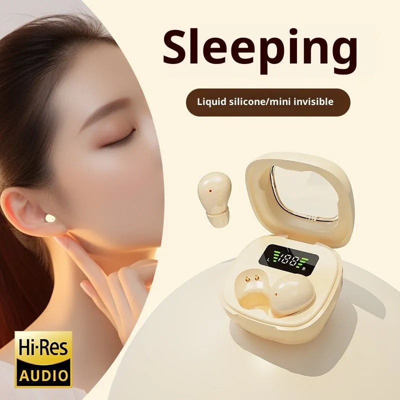 Wireless Bluetooth headset with digital battery display in black colour PC ABS material