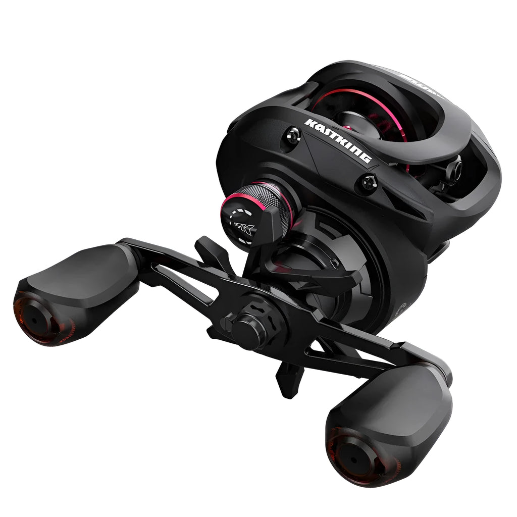 Drip wheel fishing reel showing left and right hand wheel options for rocking wheel lure fishing.