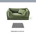 Waterproof dog kennel with removable washable liner in dark green, auburnumber, or rock ash colour