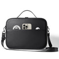 Vision Pro MR storage box in superfiber material showing black and brown colour options