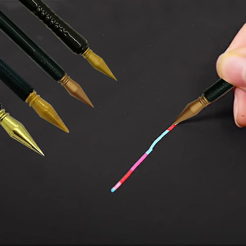 Scratch art pen with plastic PS construction for children's drawing activities