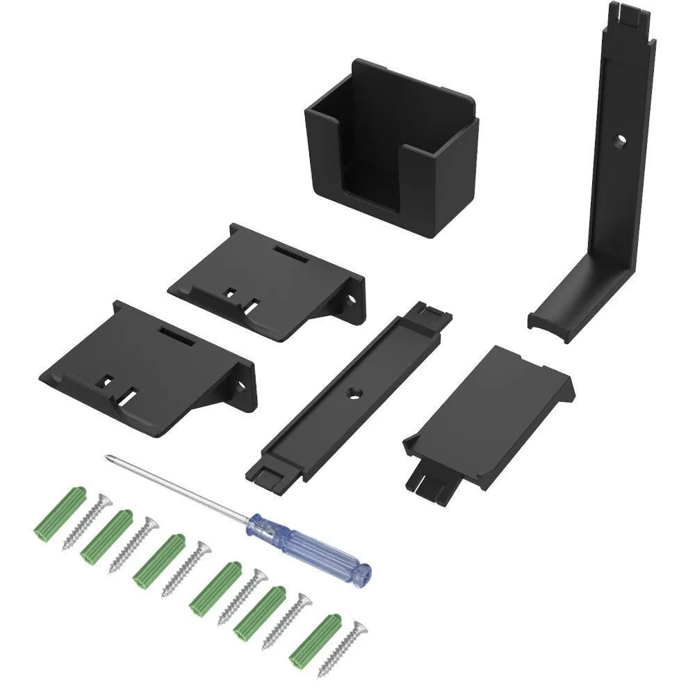 Wall-mounted magnetic hook for gaming controller storage in black colour