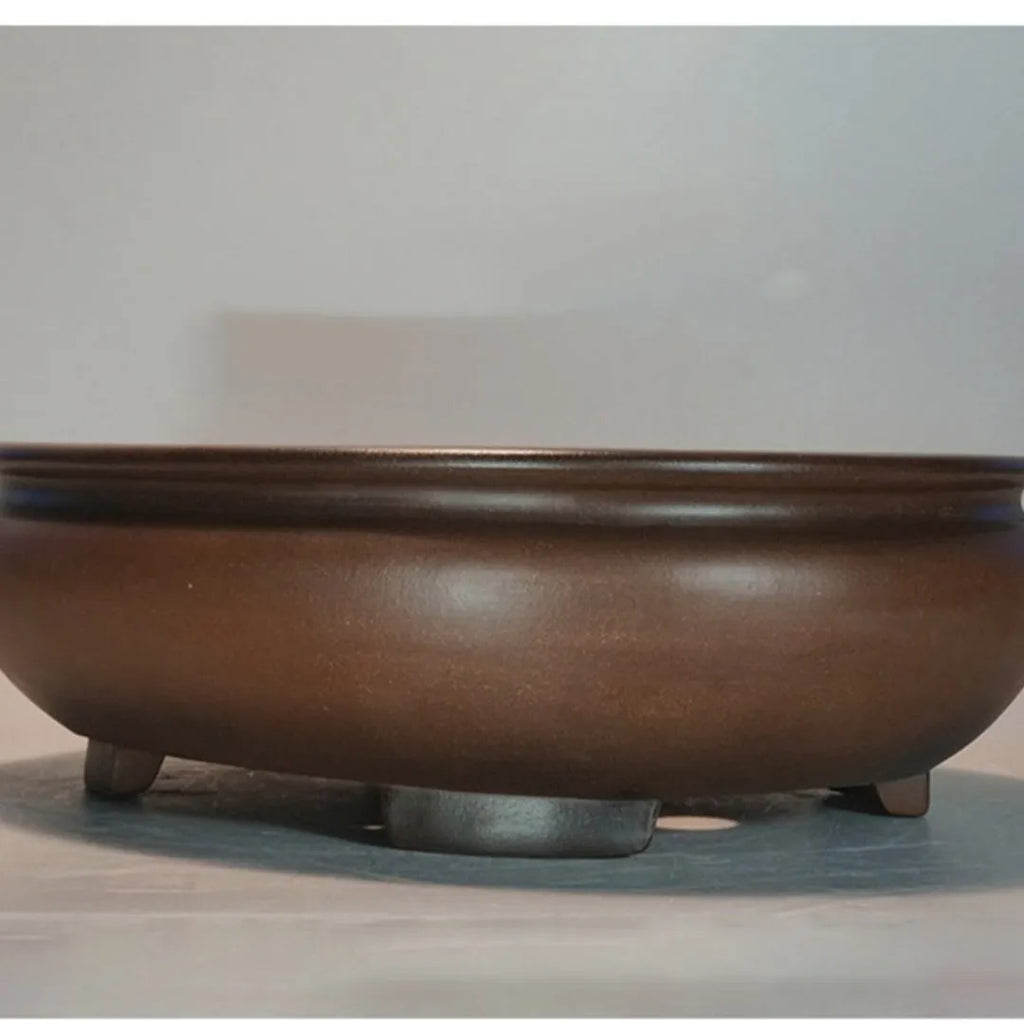Handmade classical purple sand flowerpot measuring 58cm for indoor desktop plant decoration