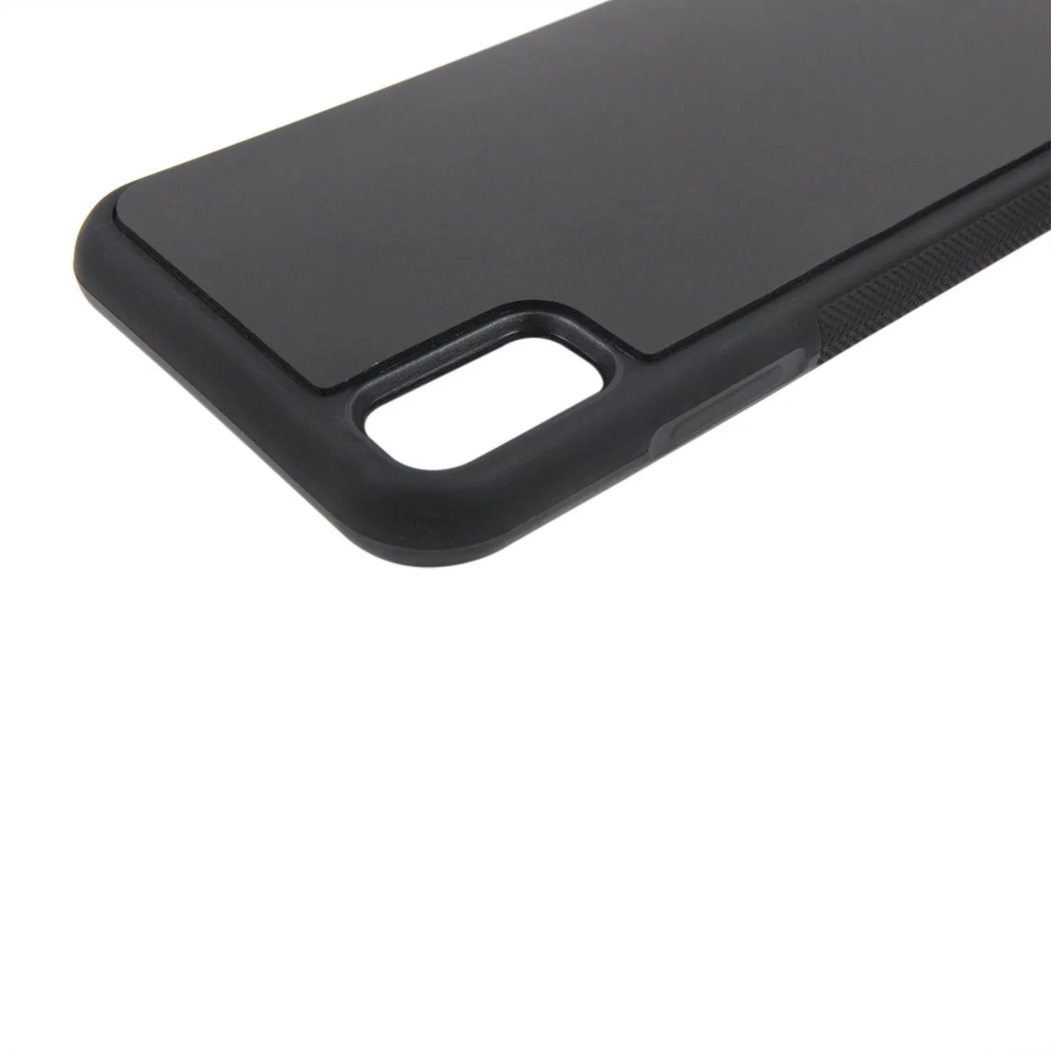Anti-gravity nano material phone case in black with mirror finish for iPhone 14 Pro