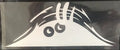 Self adhesive body stickers showing smiley and angry face designs at 19cm by 7cm