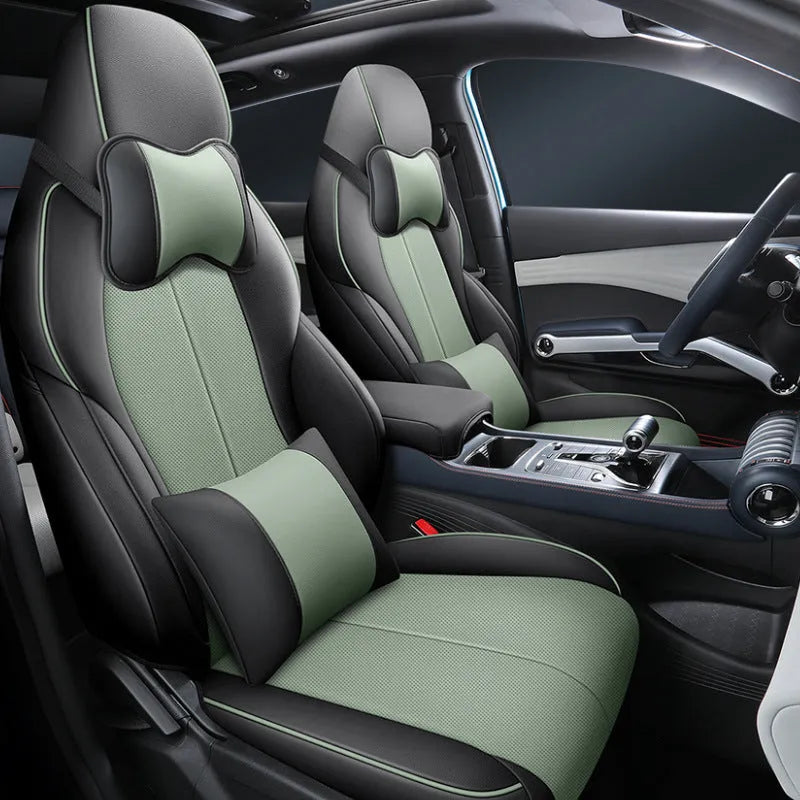 BYD Yuan PLUS car cushion cover in adventure green colour with 70x55cm dimensions
