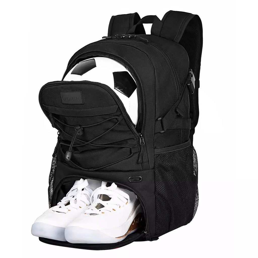 Basketball fitness training backpack Oxford cloth sports bag with 25-35L capacity in multiple colours