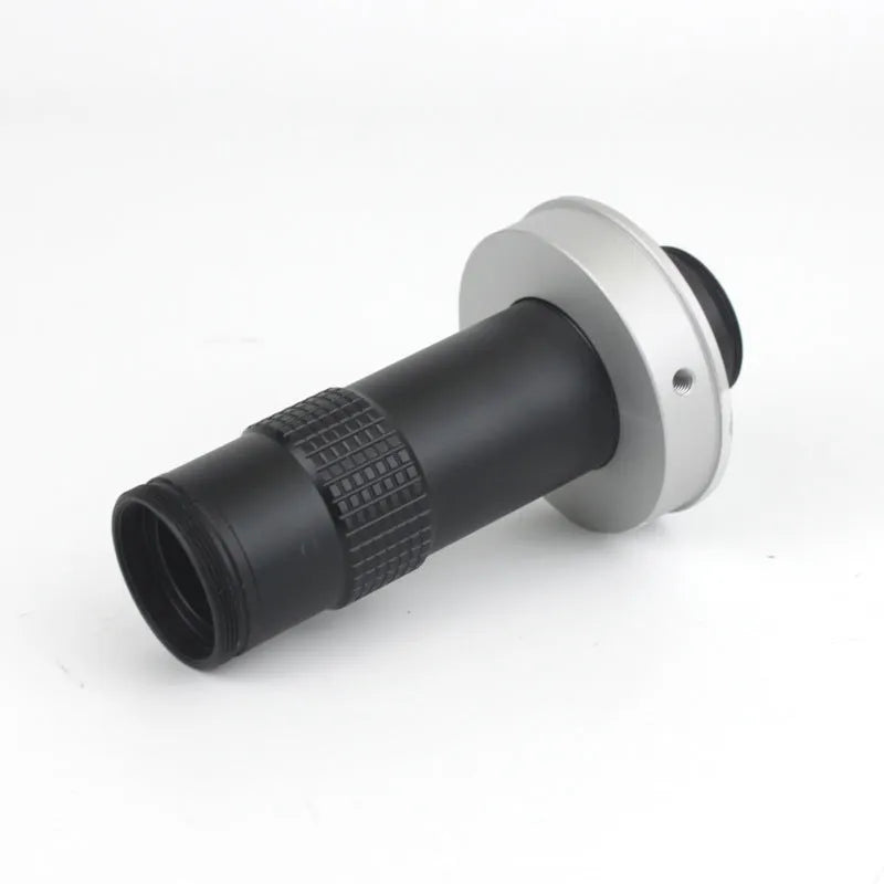 Black industrial camera monocular lens with 30mm diameter and 84mm length