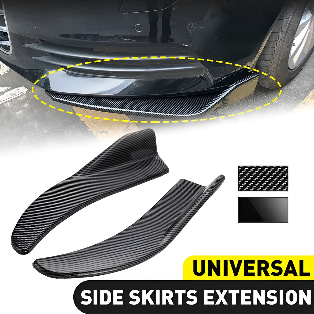 Car front and rear deflector light trim in carbon fibre finish for General Motors vehicles