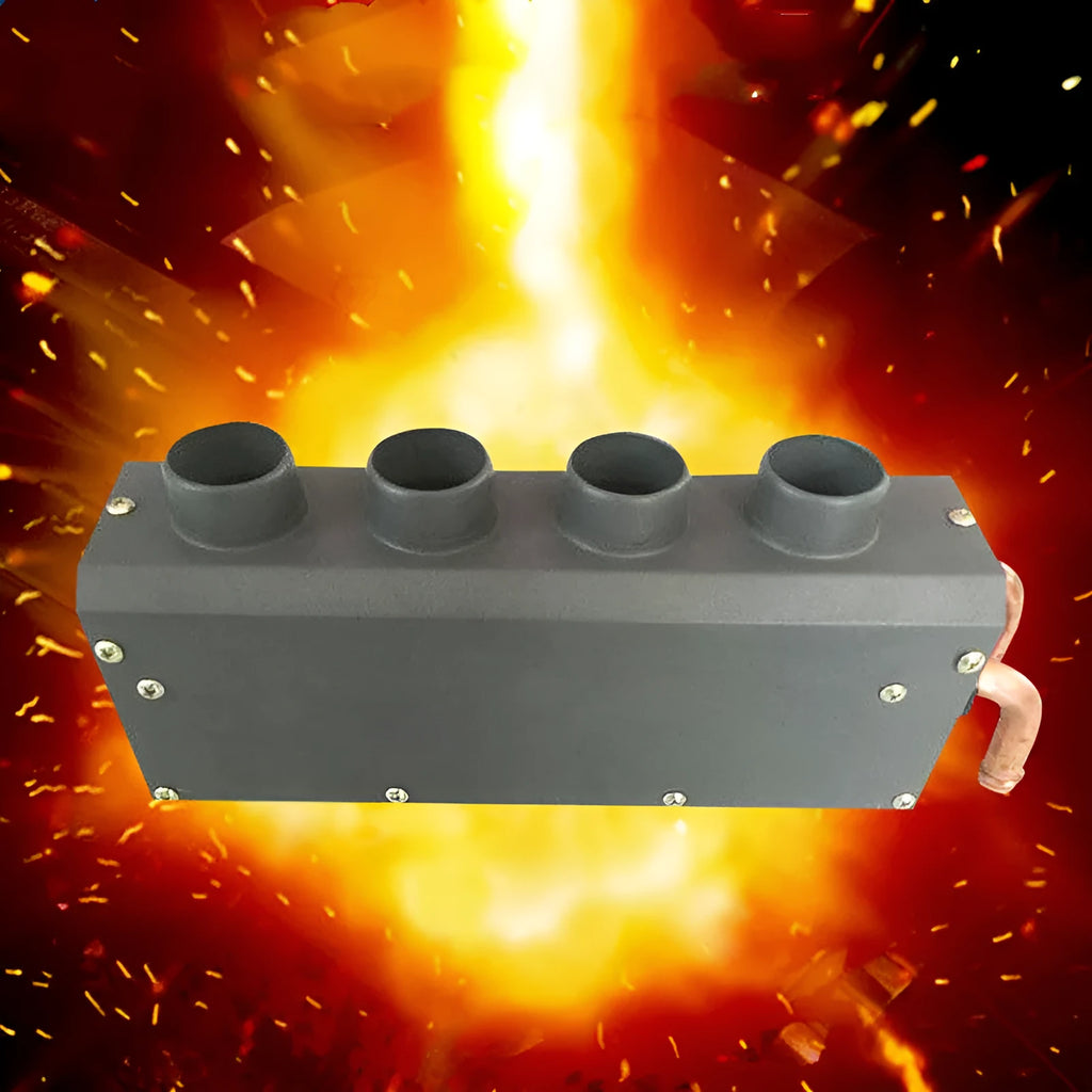 Metal car heater with four-hole copper pipe for 12V/24V vehicles
