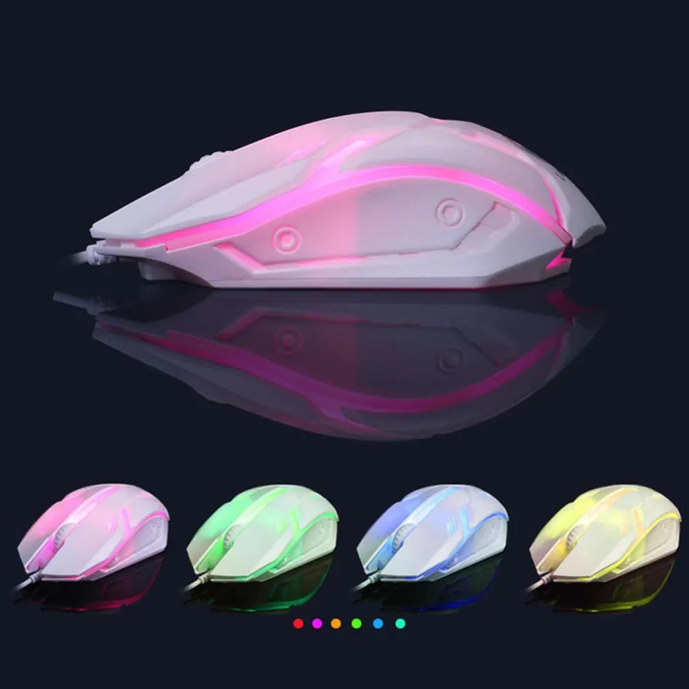 GTX300 black and white gaming keyboard and mouse set with backlit keys and ergonomic curved design