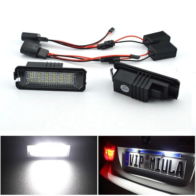 Volkswagen LED licence plate light unit with Canbus for Golf, Polo models