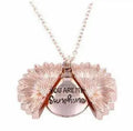 Flower Pendant Necklace Alloy Gold Silver Rose Gold Whip Chain Double Sided Clavicle Short Pendant 21-50cm Women's Fashion Layering Accessory Electroplated Natural Style