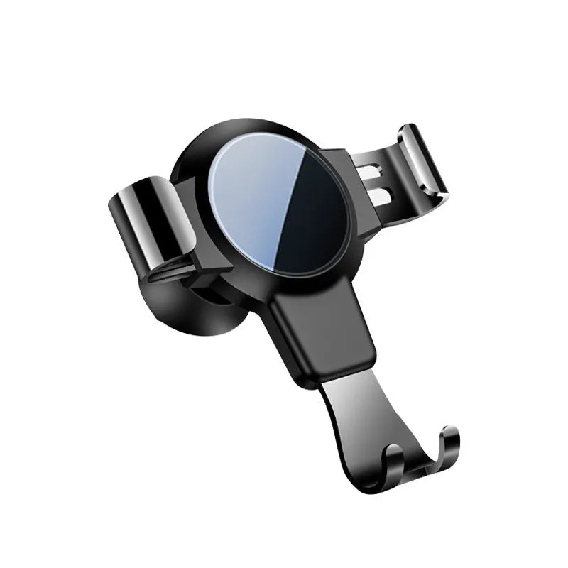 S4 ABS black car phone bracket mounted on air conditioning vent holding smartphone