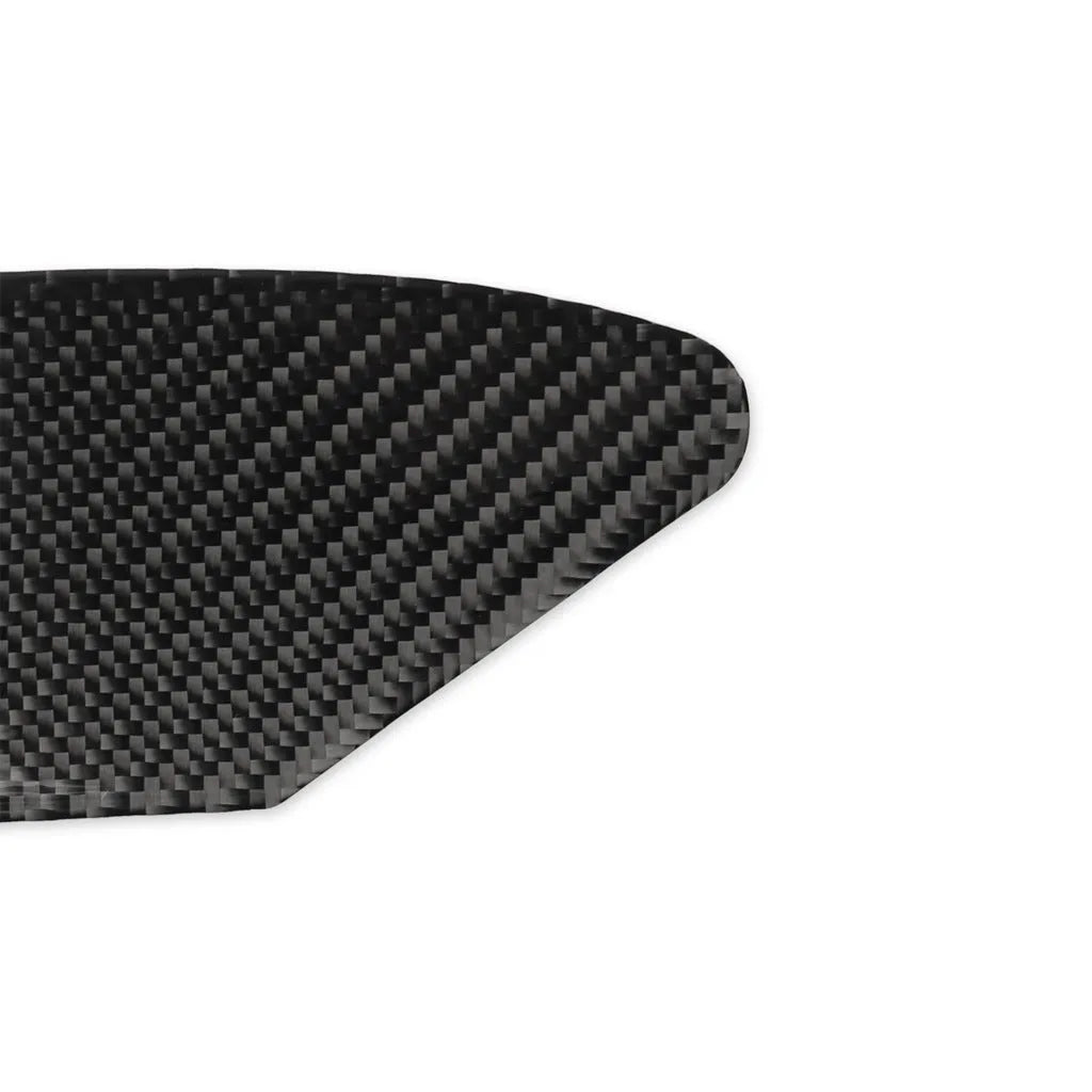 Carbon fibre USB charging port panel decorative sticker with 3M adhesive backing.