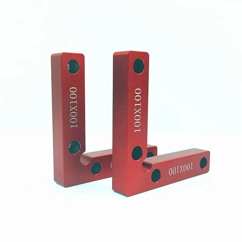 Aluminium alloy woodworking right angle fixture positioning block for jigsaw projects
